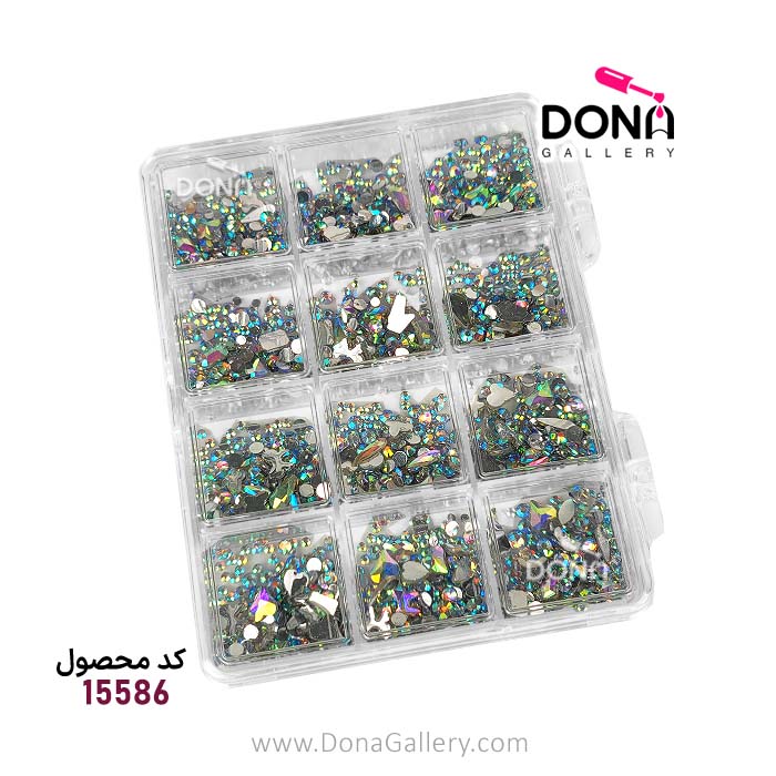 پک نگين  هفت رنگ طرحدار 12 تايي