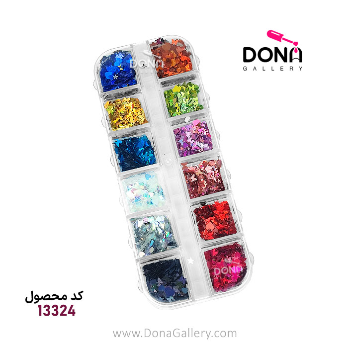 ديزاين قلب و پروانه 12عددي