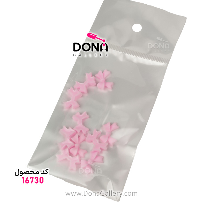 پيکسل ناخن پاپيون صورتي کد4