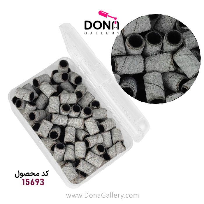 سرسوهان کاغذي 180 سفيد جعبه پلاستيکي با پايه